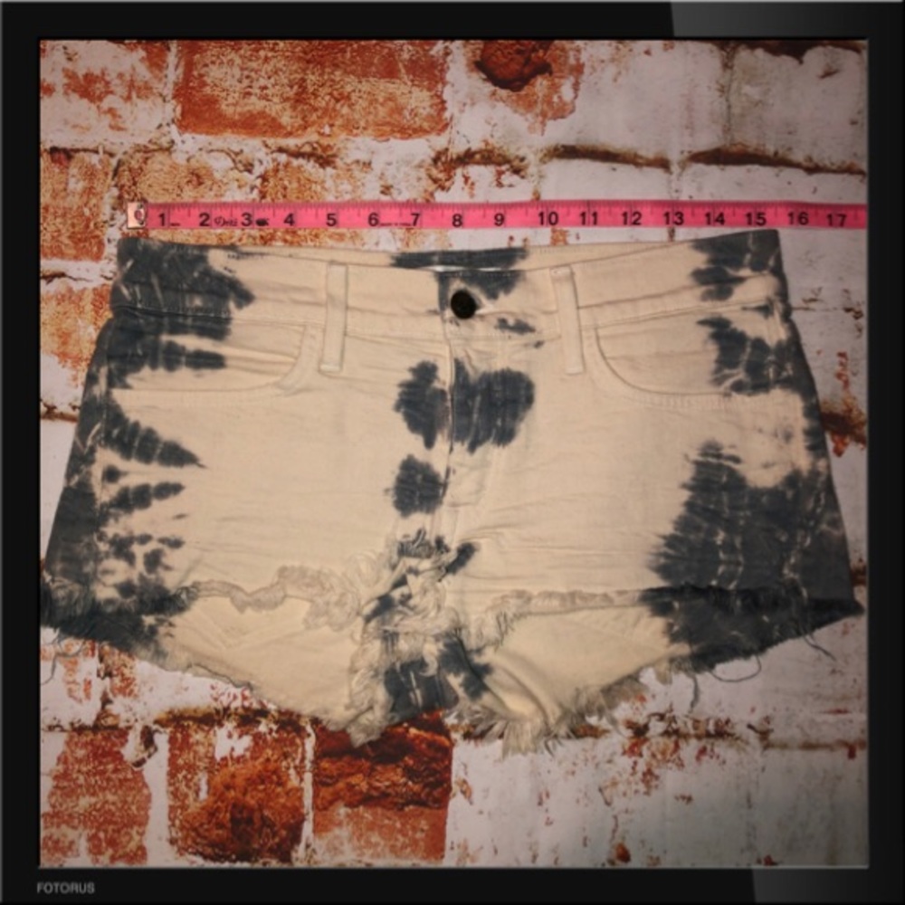 Wildfox Tie Dye Denim Shorts